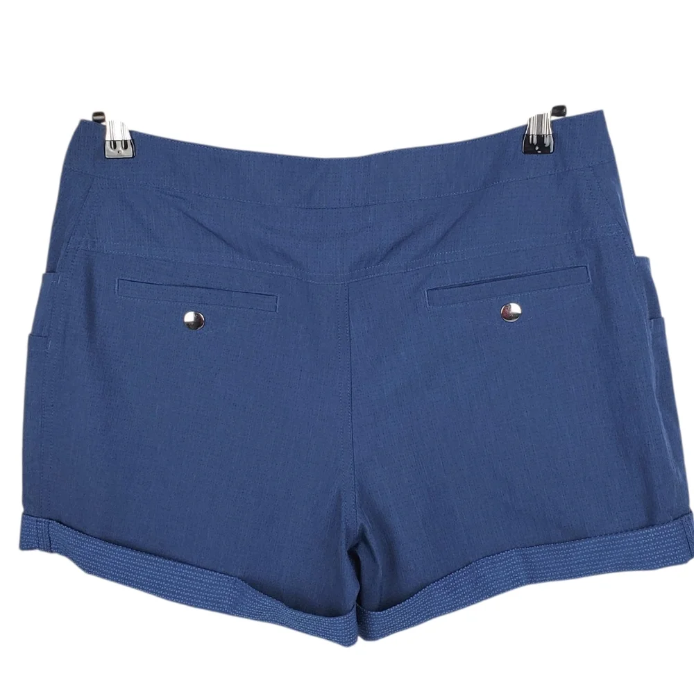 ZYIA Active Blue Performance Athletic Shorts XL Drawstring Pockets